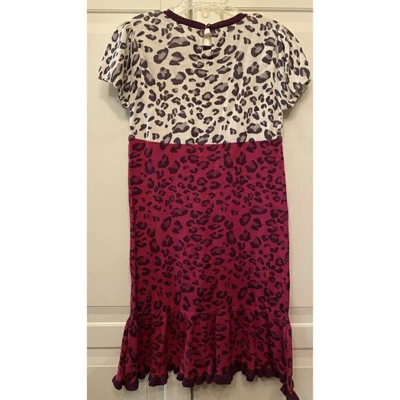 Hartstrings 7/8 Plum Animal‎ Print Sweater Dress - Picture 5 of 5